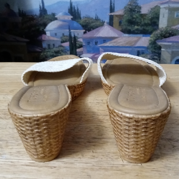 💑Tuscany by easy streets Florence wedge sandal🛍Made In Italy🇮🇹Cute! Like🆕💃 - Picture 7 of 9